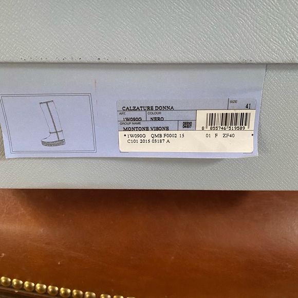 Prada Shearling boots Black New EU 41 - Picture 8 of 8